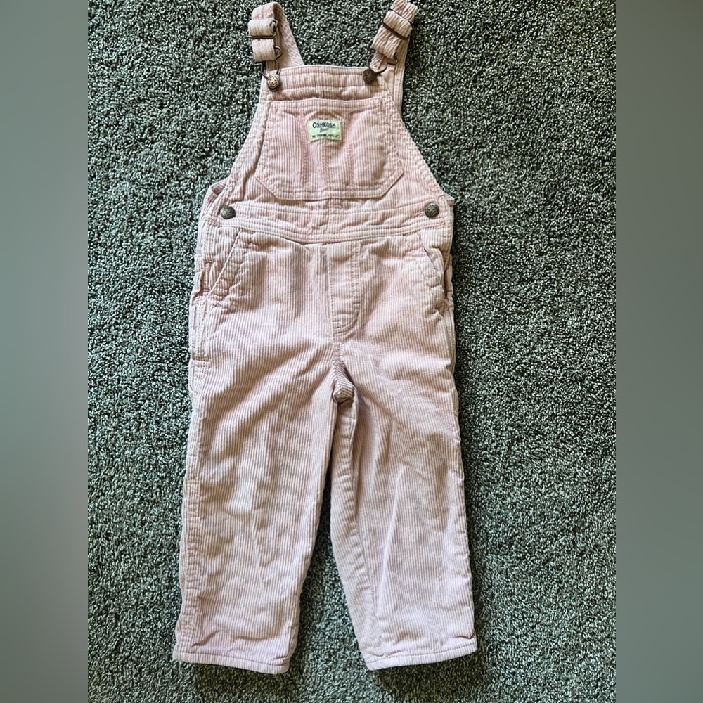 EUC Girls OshKosh B’gosh Corduroy Overalls 3T